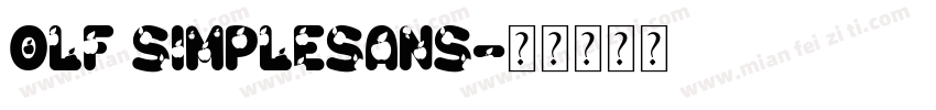 OLF simplesans字体转换